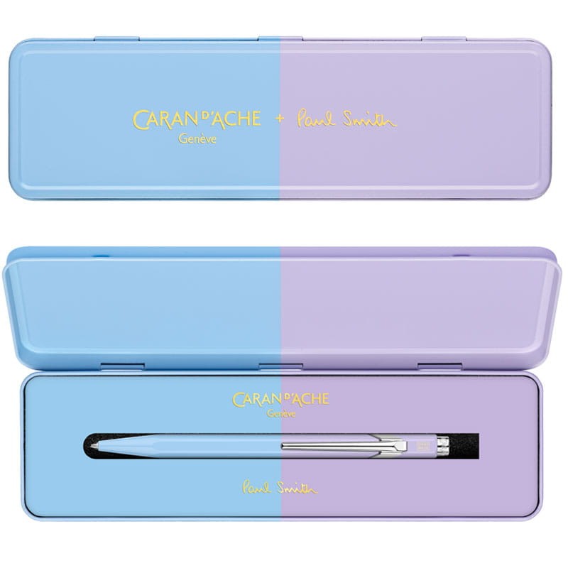 Długopis 849 Caran d'Ache + Paul Smith - Skyblue lavender