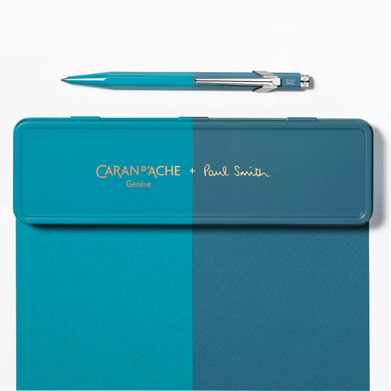 Długopis 849 Caran d'Ache + Paul Smith - Cyan steel