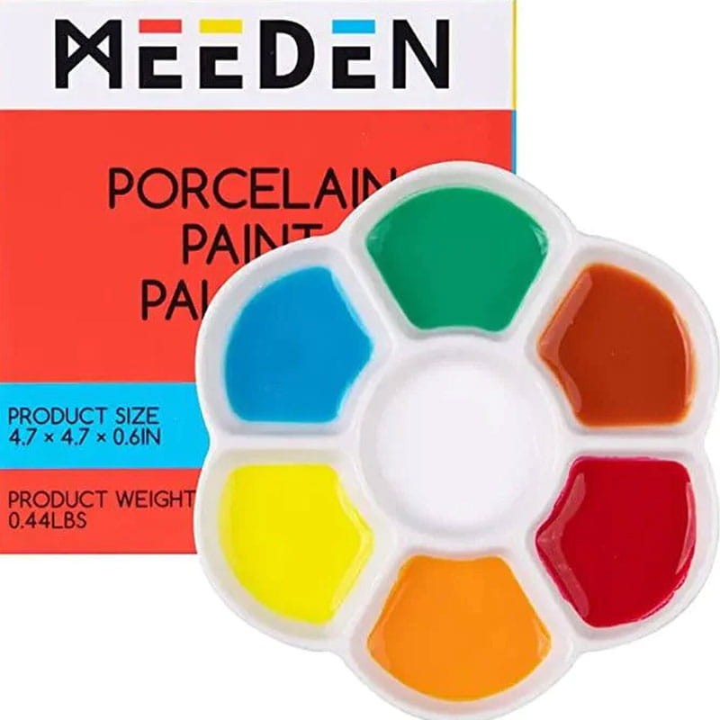 Paletka ceramiczna Meeden średnica 12 cm 7 zagłębień 07