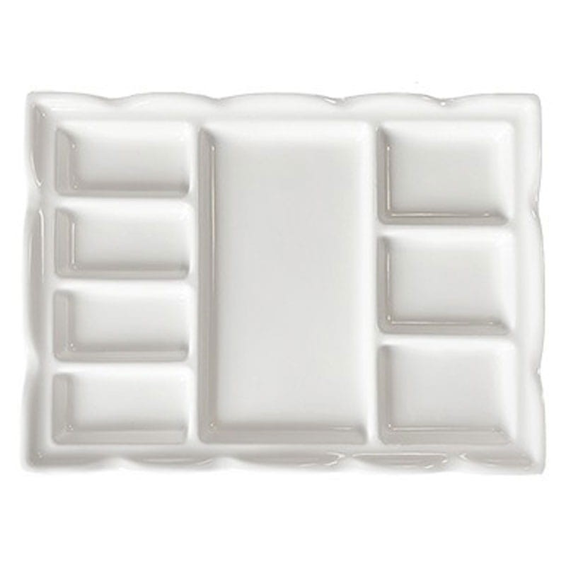 Paletka ceramiczna Meeden 13x18 cm 8 zagłębień