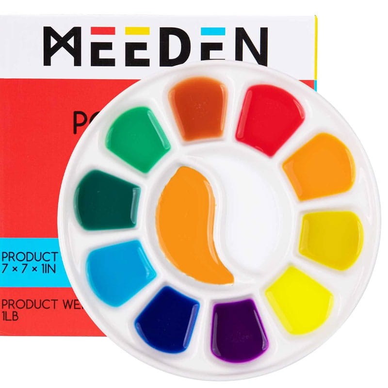 Paletka ceramiczna Meeden średnica 18 cm 12 zagłębień 07