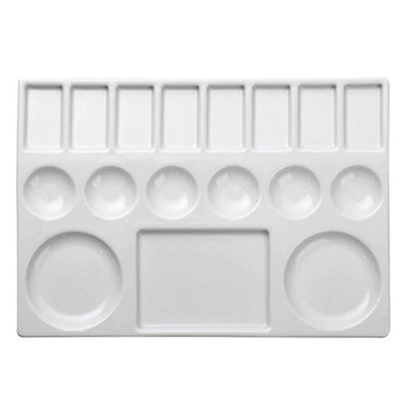 Paletka ceramiczna Meeden 16,5x23 cm 17 zagłębień 02