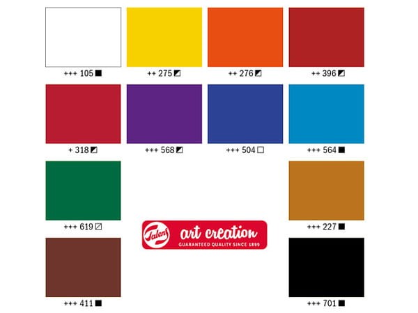 Zestaw farb akrylowych ArtCreation 12x75 ml