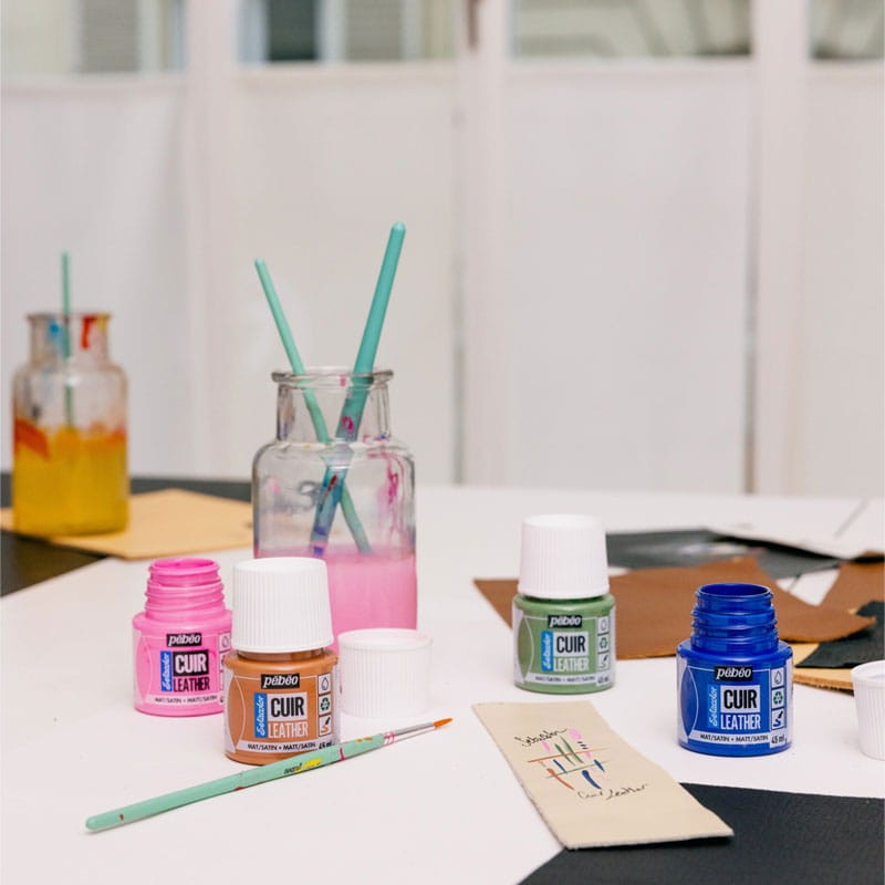 Farba do skóry Setacolor Leather Pebeo 45 ml - 48 Fluorescent pink