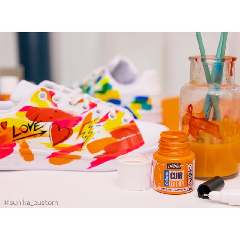 Farba do skóry Setacolor Leather Pebeo 45 ml - 47 Fluorescent yellow