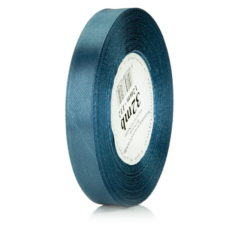 Wstążka atłasowa 12mm 112 ciemnosrebrna