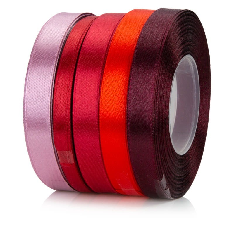 Wstążka atłasowa 12mm 062 ciemnobordowa