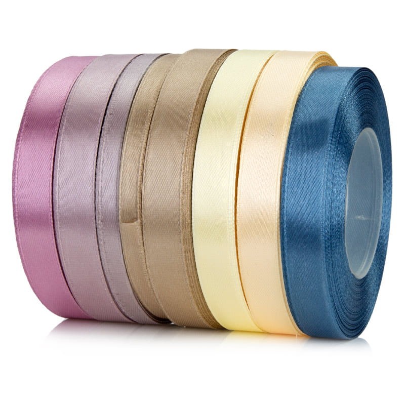 Wstążka atłasowa 12mm 045J/3 jasny brudny róż/3