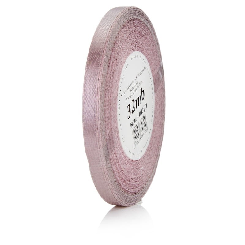 Wstążka atłasowa 6mm 045J jasny brudny róż