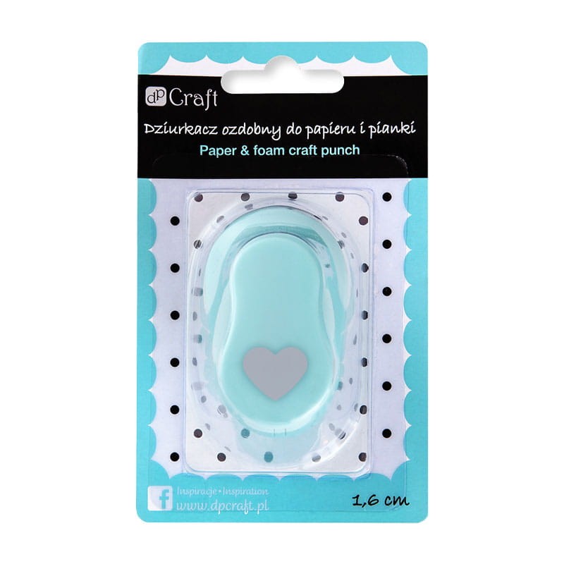Dziurkacz ozdobny DP Craft 1.6 cm - serce