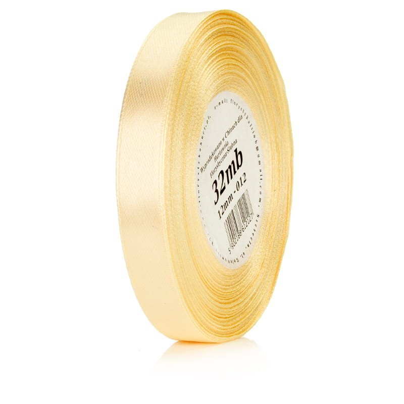 Wstążka atłasowa 12mm 012 ciemnokremowa