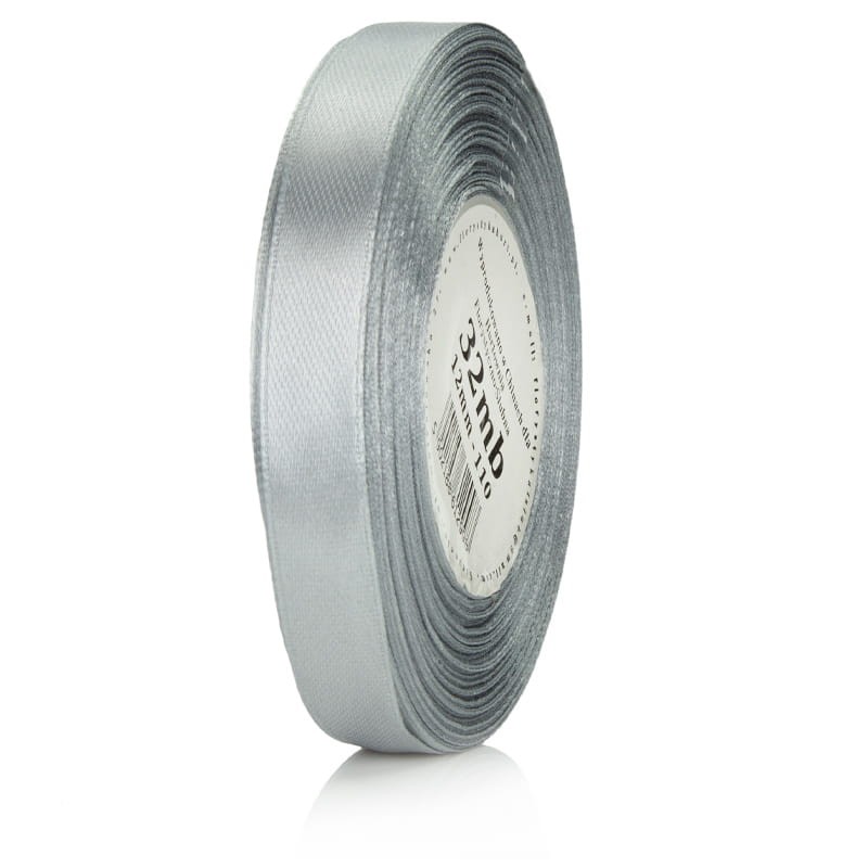 Wstążka atłasowa 12mm 110 srebro ciepłe