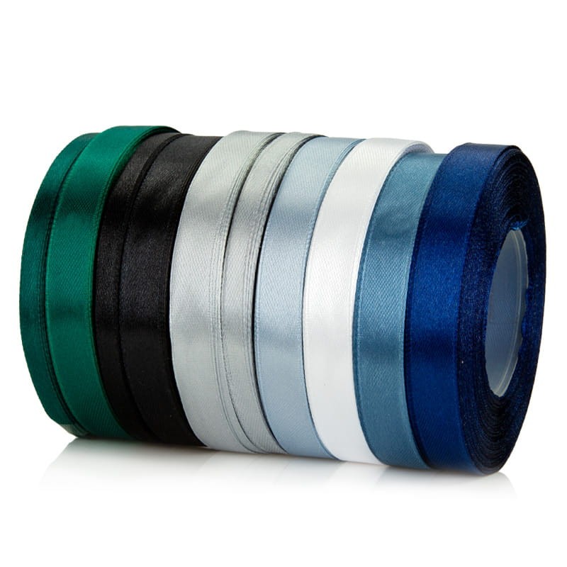 Wstążka atłasowa 12mm 110 srebro ciepłe