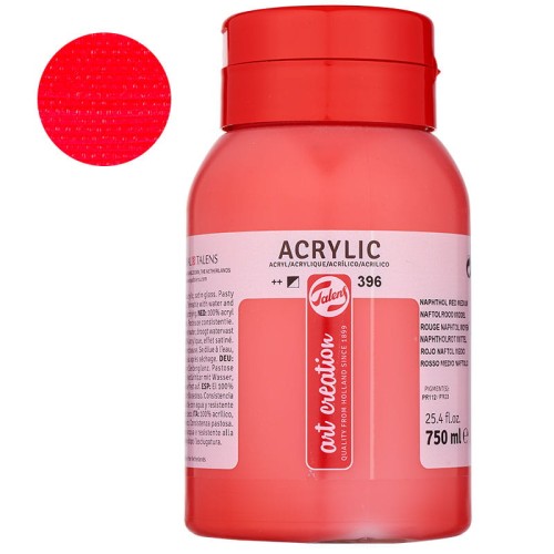 Farba akrylowa Art Creation 750 ml - 396 Naphthol Red Medium