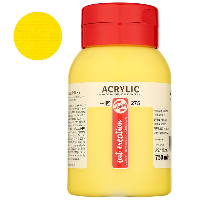 Farba akrylowa Art Creation 750 ml - 275 Primary Yellow