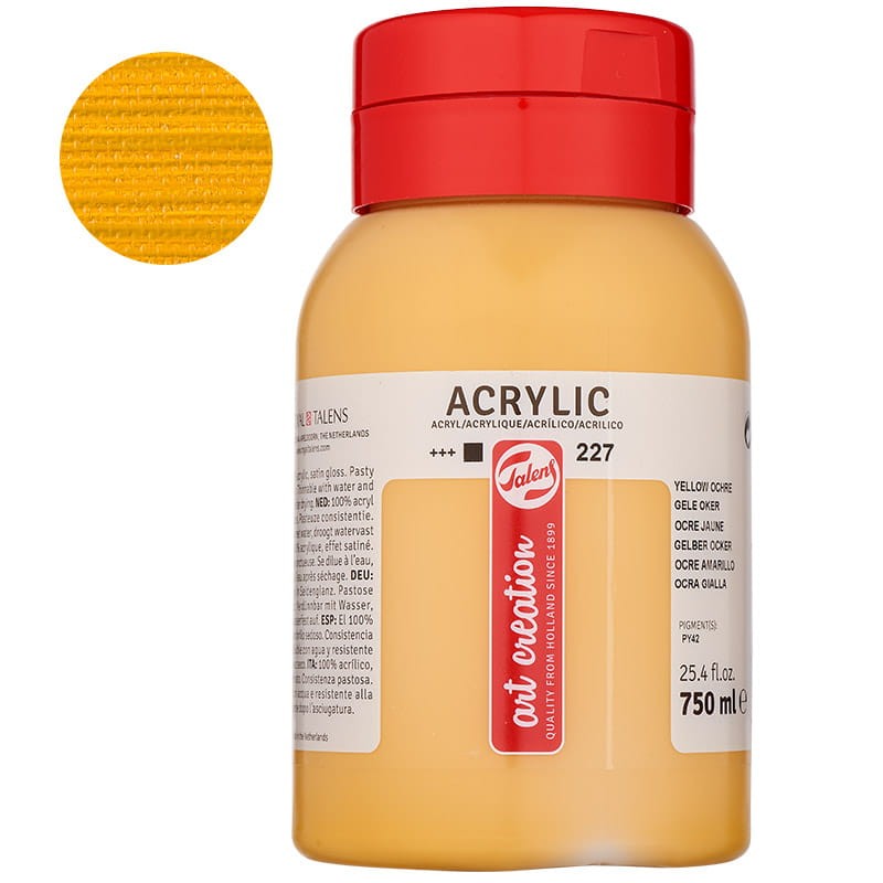 Farba akrylowa Art Creation 750 ml - 227 Yellow Ochre