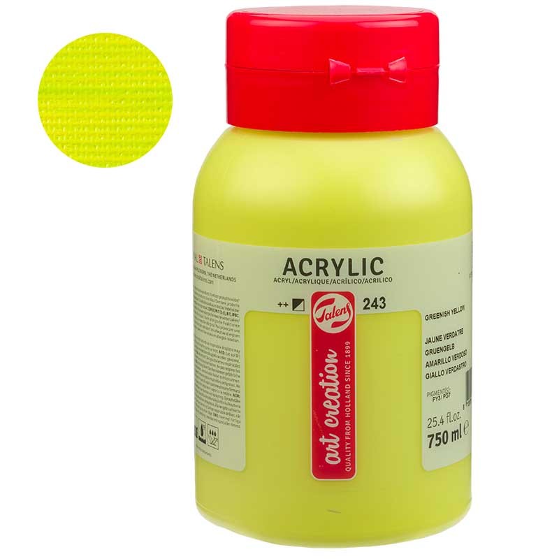 Farba akrylowa Art Creation 750 ml - 243 Greenish Yellow