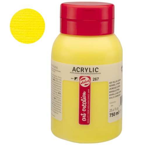 Farba akrylowa Art Creation 750 ml - 267 Azo Yellow Lemon