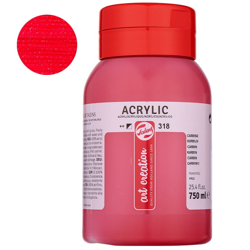 Farba akrylowa Art Creation 750 ml - 318 Carmine