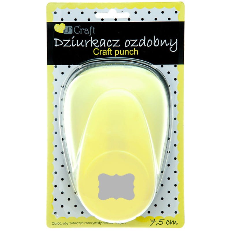 Dziurkacz ozdobny DP Craft 7,5 cm - szyld