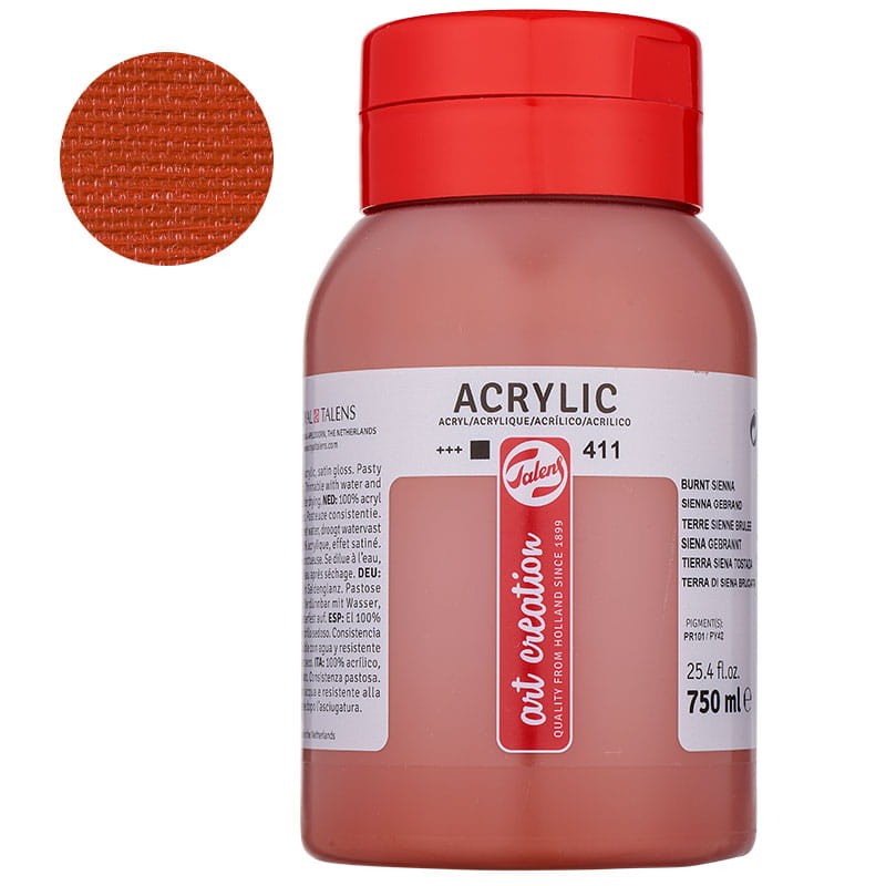Farba akrylowa Art Creation 750 ml - 411 Burnt Sienna