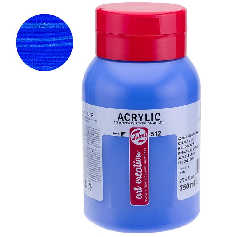 Farba akrylowa Art Creation 750 ml - 512 Cobalt Blue Ultramarine