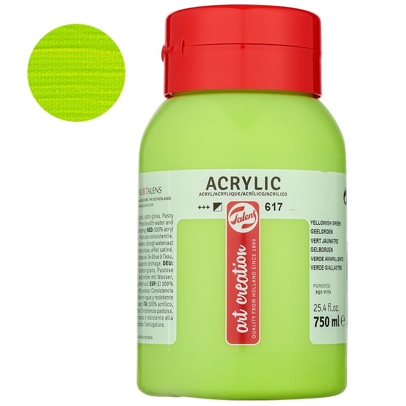 Farba akrylowa Art Creation 750 ml - 617 Yellow Green