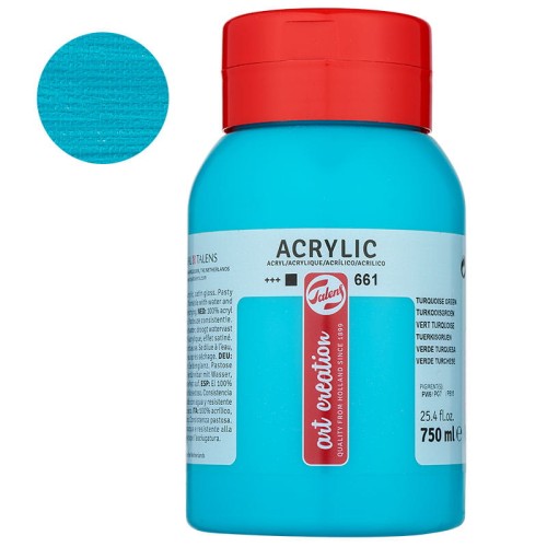 Farba akrylowa Art Creation 750 ml - 661 Turquoise Green 