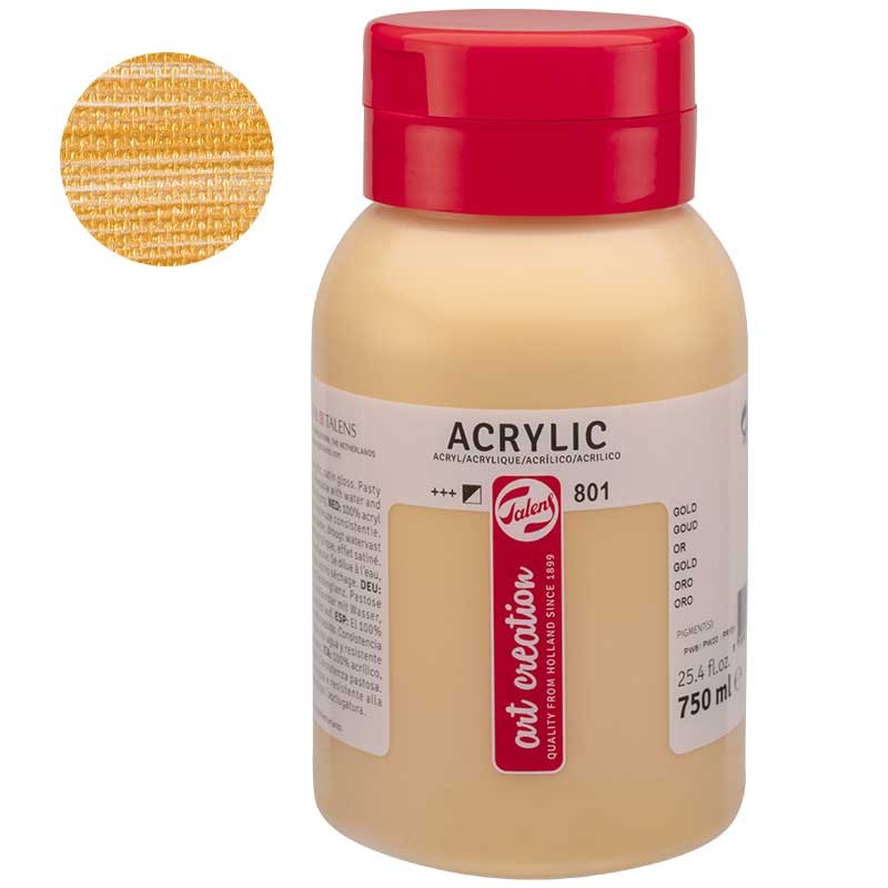 Farba akrylowa Art Creation 750 ml - 801 Gold