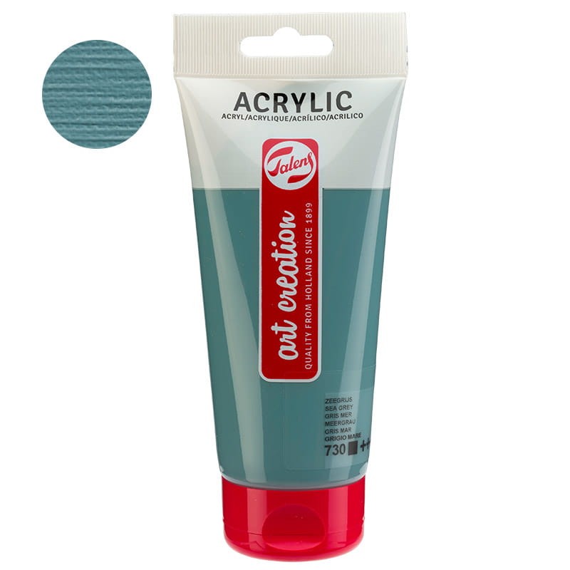 Farba akrylowa Art Creation 200 ml 730 Sea Grey Talens 01