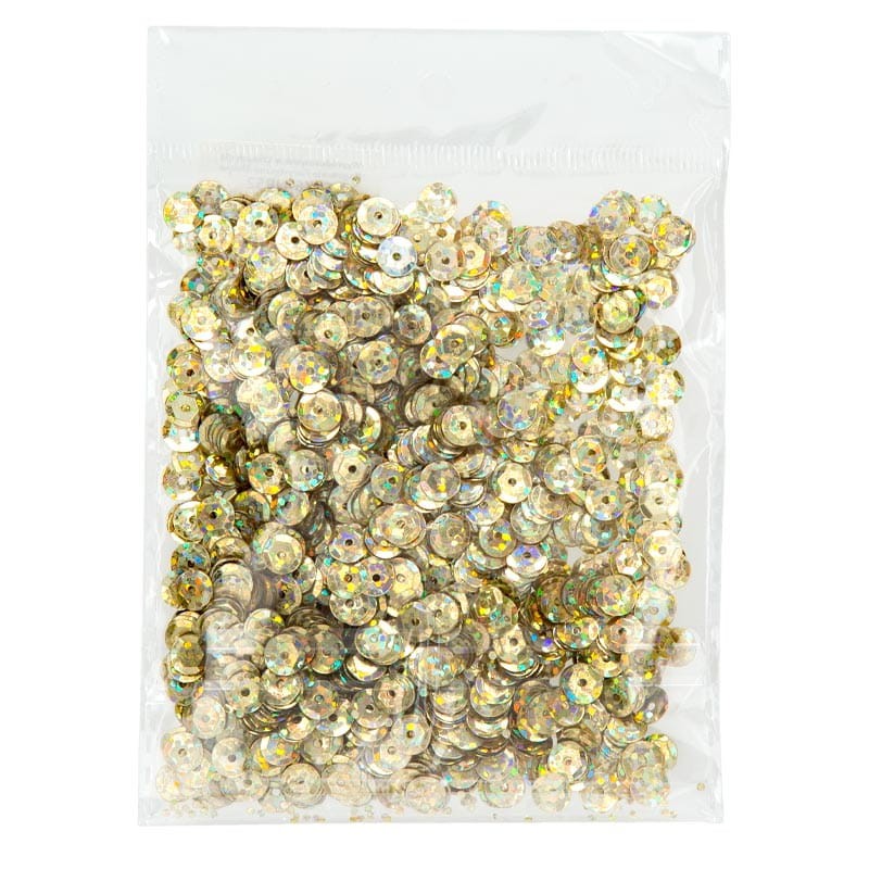 Cekiny 6mm 52 błyszczący brokat blade złoto