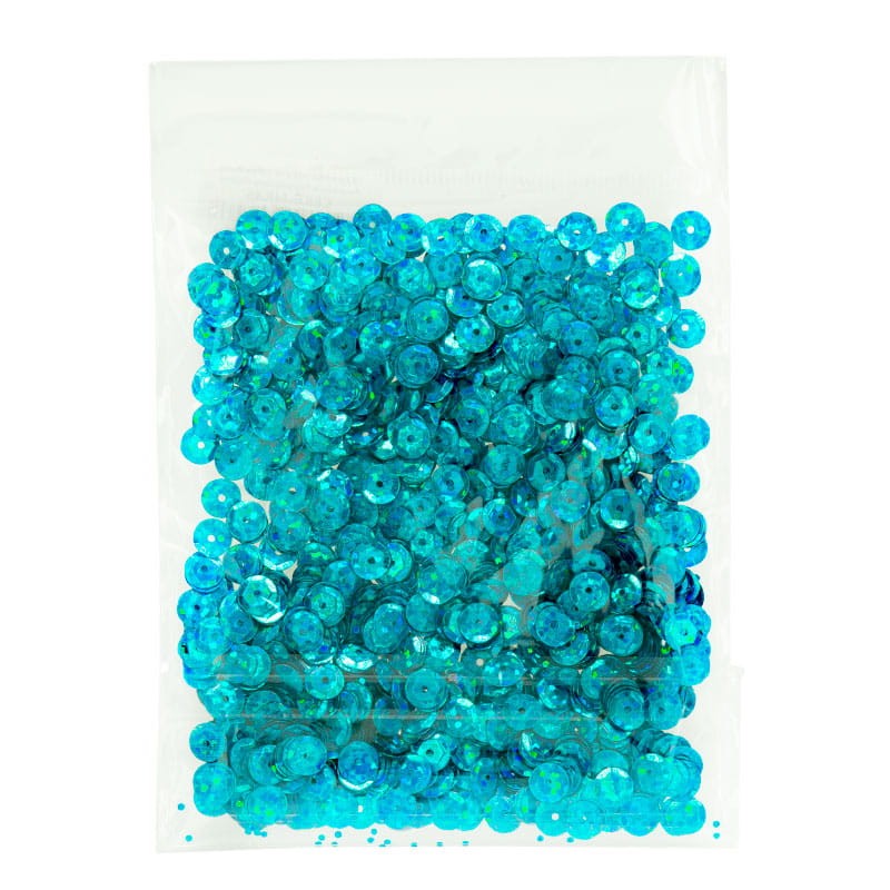 Cekiny 6mm 46 błyszczący brokat turkusowy