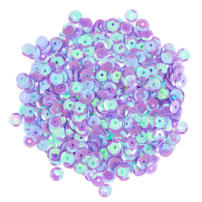 Cekiny 6mm 26 mieniący jasny fiolet