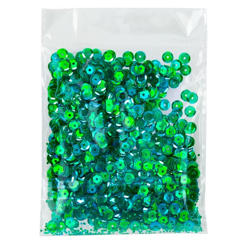 Cekiny 6mm 34 mieniący zielony