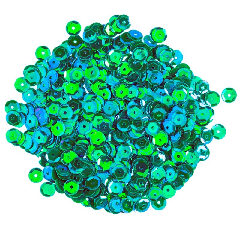 Cekiny 6mm 34 mieniący zielony