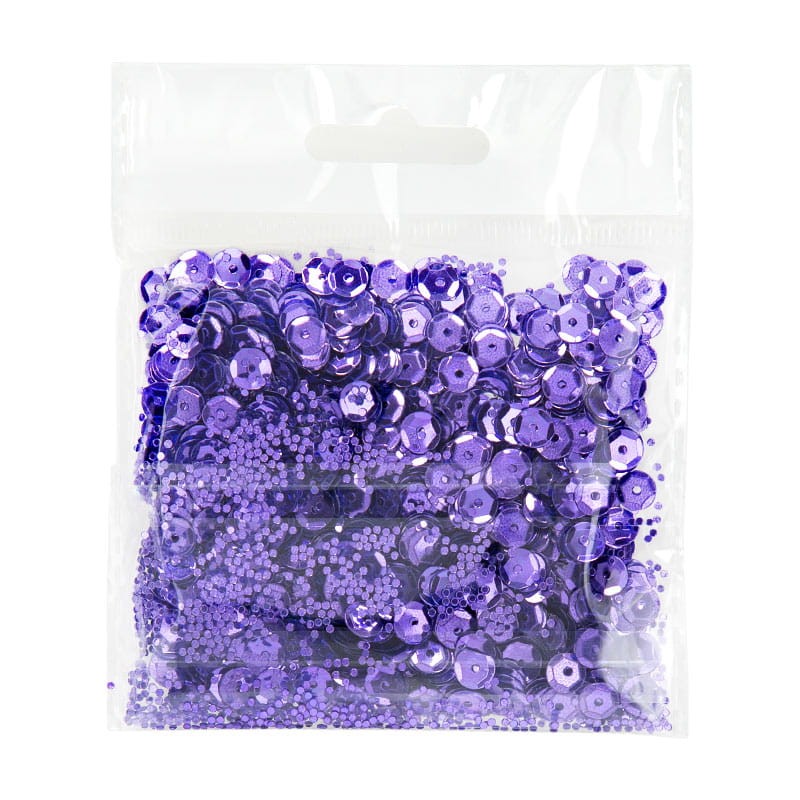 Cekiny 6mm 25 błyszczący fiolet