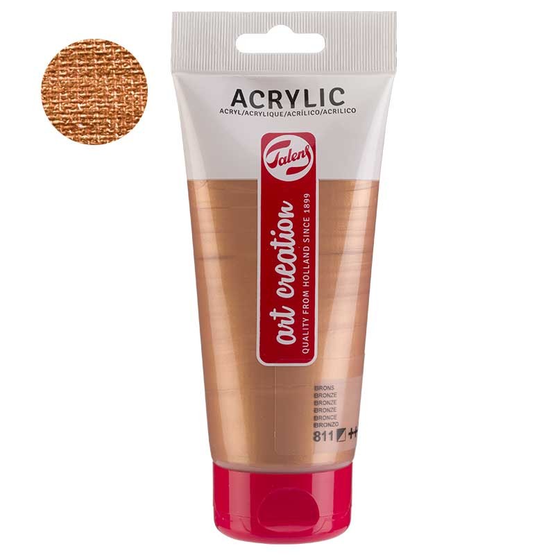 Farba akrylowa ArtCreation 200ml 811 Bronze Talens 01