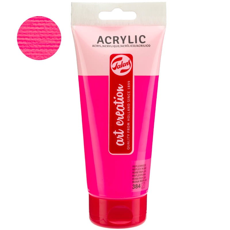 Farba akrylowa Art Creation 200ml 384 Reflex Rose Talens 01