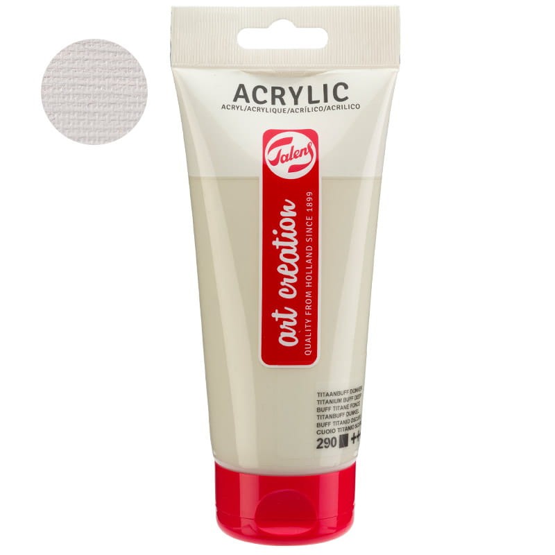 Farba akrylowa Art Creation Acrylic 200 ml Talens  290 Titanium Buff Deep 01