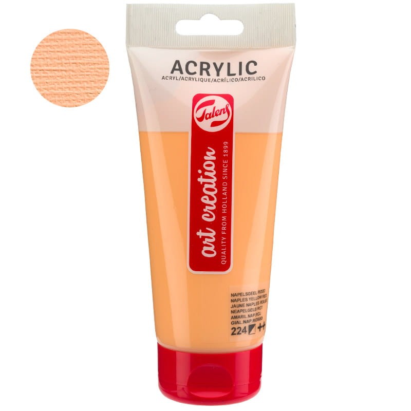 Farba akrylowa Art Creation Acrylic 200 ml Talens 224 Naples Yellow Red 01