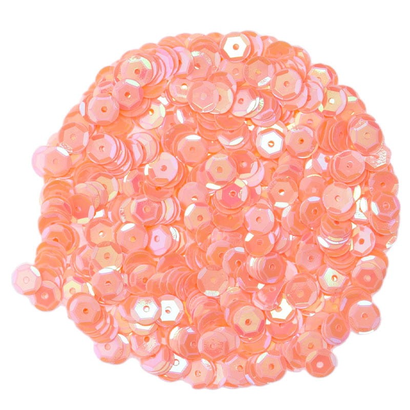 Cekiny opalizujące 6 mm - 10 łosoś