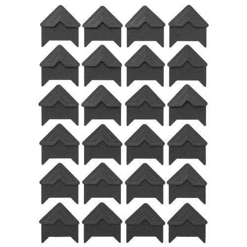 Narożniki do zdjęć samoprzylepne dpCraft 48 szt. - czarne 