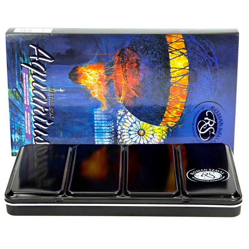 Zestaw akwareli Aquarius Andrzej Gosik w kostkach 24 szt 01