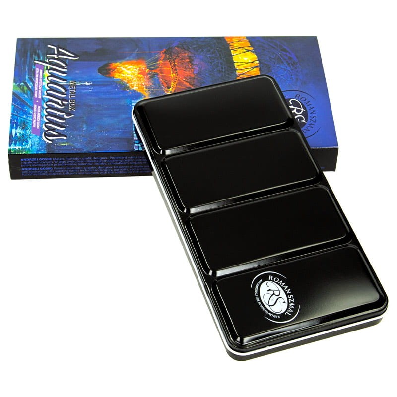 Zestaw akwareli Aquarius Andrzej Gosik w kostkach 24 szt 03