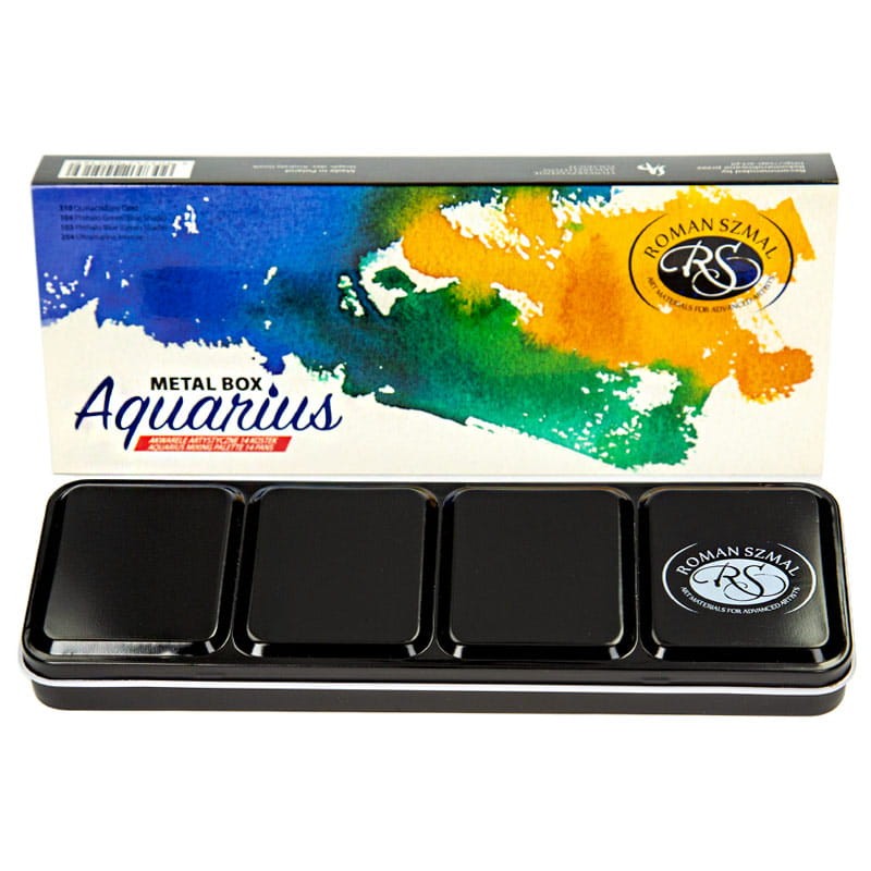 Zestaw farb akwarelowych Aquarius Metal Box 14 kol 01