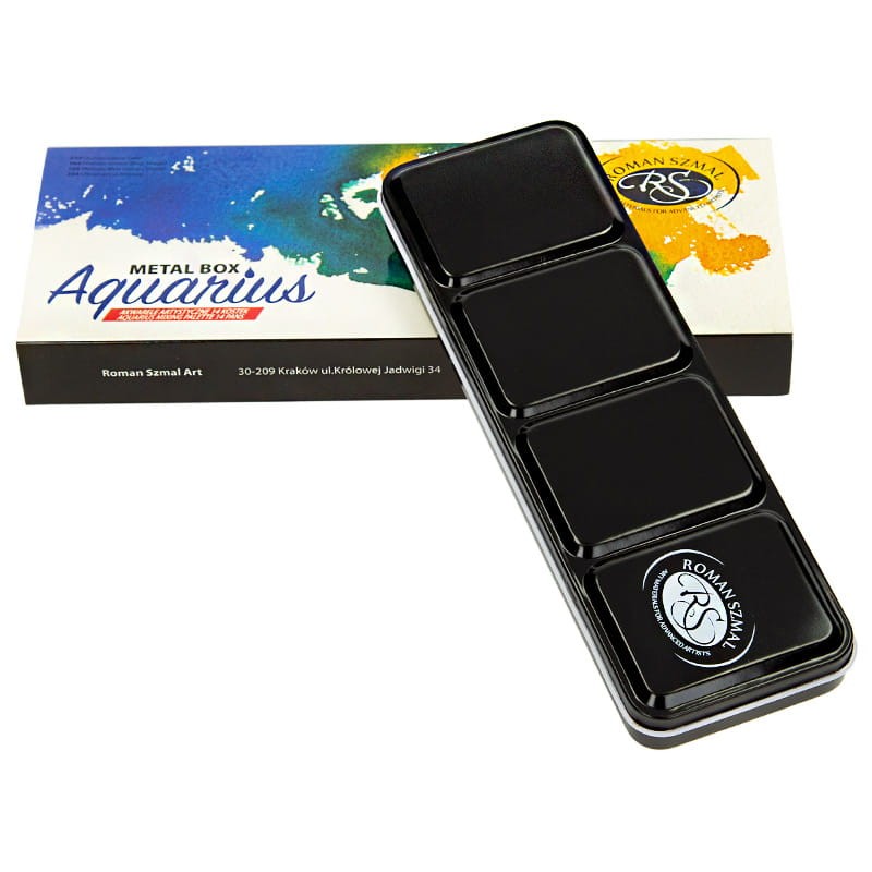 Zestaw farb akwarelowych Aquarius Metal Box 14 kol 03