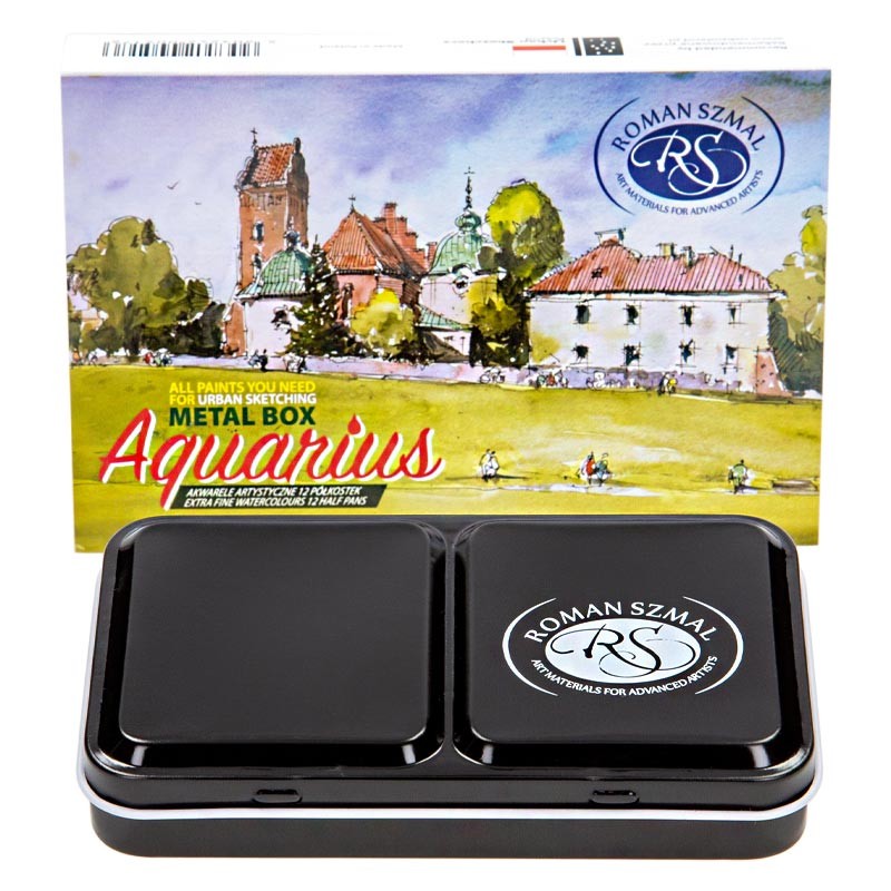 Zestaw farb akwarelowych Aquarius Urban Sketchers 12 szt 1