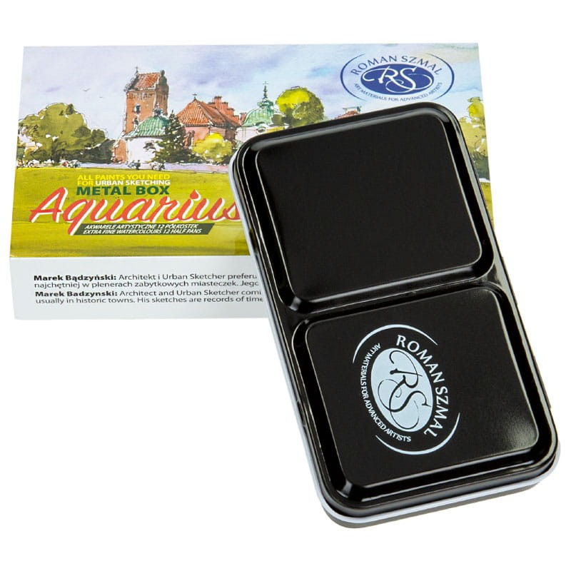 Zestaw farb akwarelowych Aquarius Urban Sketchers 12 szt 3