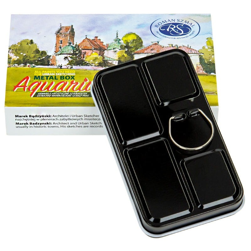 Zestaw farb akwarelowych Aquarius Urban Sketchers 12 szt 4
