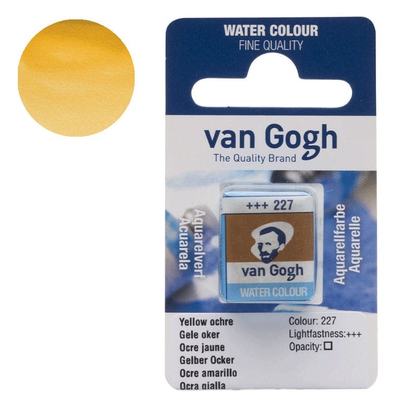 Farba-akwarelowa-polkostka-Van-Gogh-227-Yellow-ochre